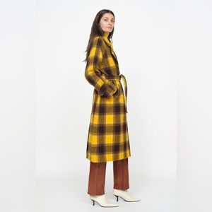 SEA NEW YORK Amber Pop Plaid Coat size Small EUC